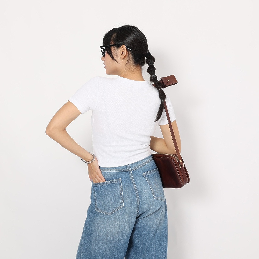 ハーレー（HURLEY）（レディース）半袖Tシャツ レディース RIB ニット WSS2320004-WHT