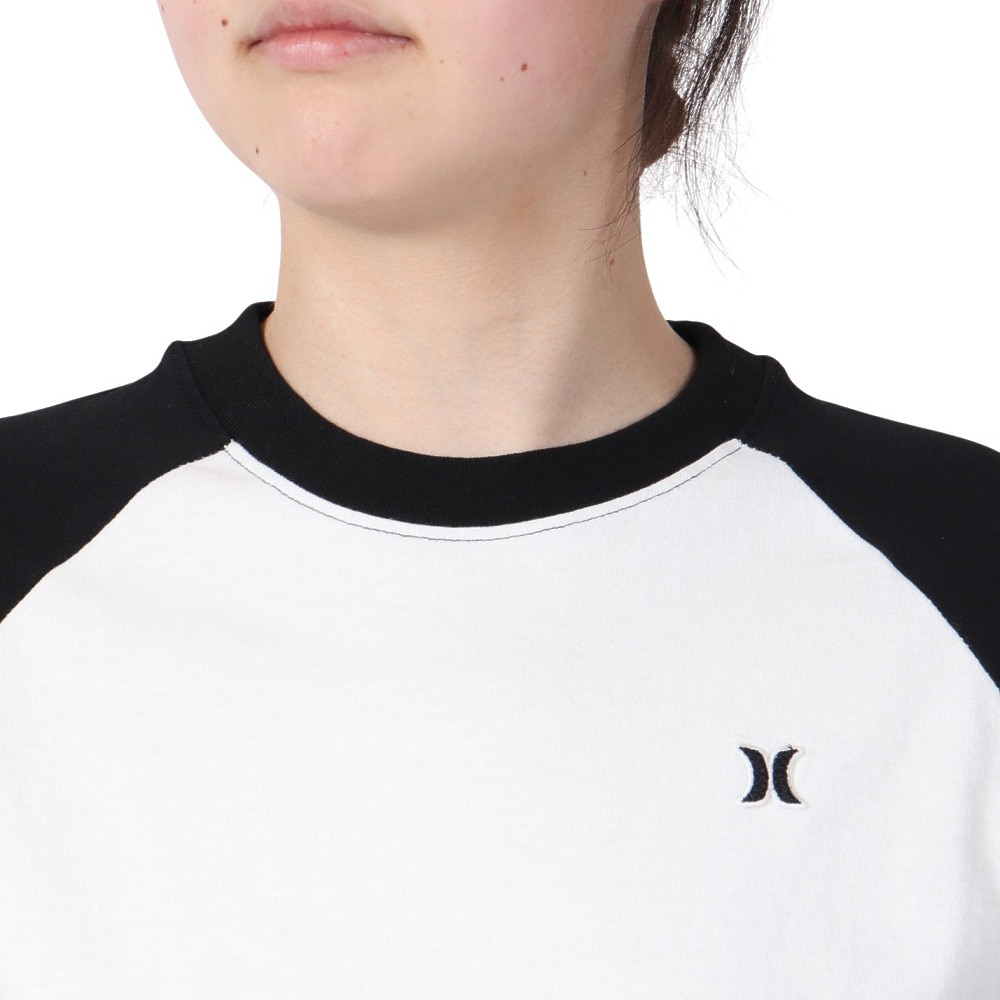 ハーレー（HURLEY）（レディース）ICON ラグラン 半袖Tシャツ WSS2421022-BLK
