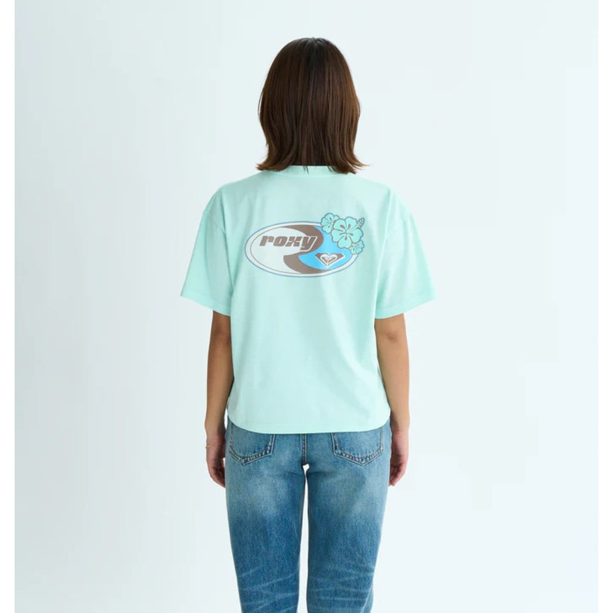 ロキシー（ROXY）（レディース）半袖Tシャツ ドロップショルダー ヘリテージロゴ HANGLOOSE 25SURST252042MIN