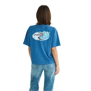 (レディース)半袖Tシャツ ドロップショルダー ヘリテージロゴ HANGLOOSE 25SURST252042NVY