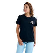 (レディース)スクエア ロゴ BOYFIT 半袖Tシャツ BF01C201 BLK