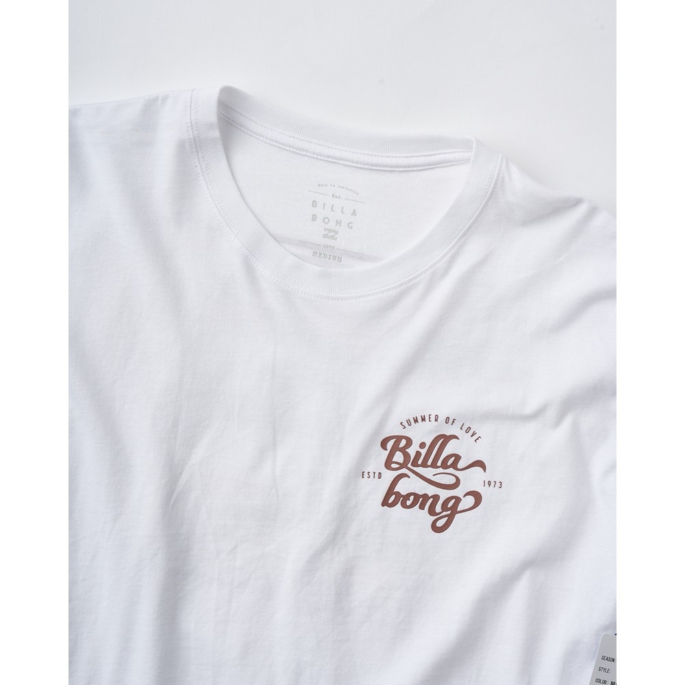 ビラボン（BILLABONG）（レディース）スクエア ロゴ BOYFIT 半袖Tシャツ BF01C201 NUT