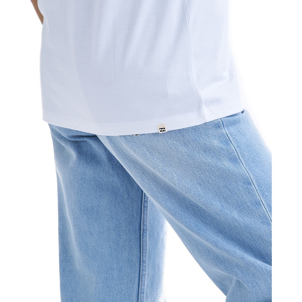 ビラボン（BILLABONG）（レディース）スクエア ロゴ BOYFIT 半袖Tシャツ BF01C201 WHT