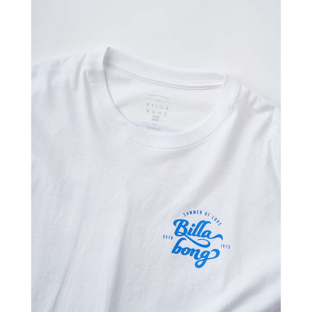 ビラボン（BILLABONG）（レディース）スクエア ロゴ BOYFIT 半袖Tシャツ BF01C201 WHT