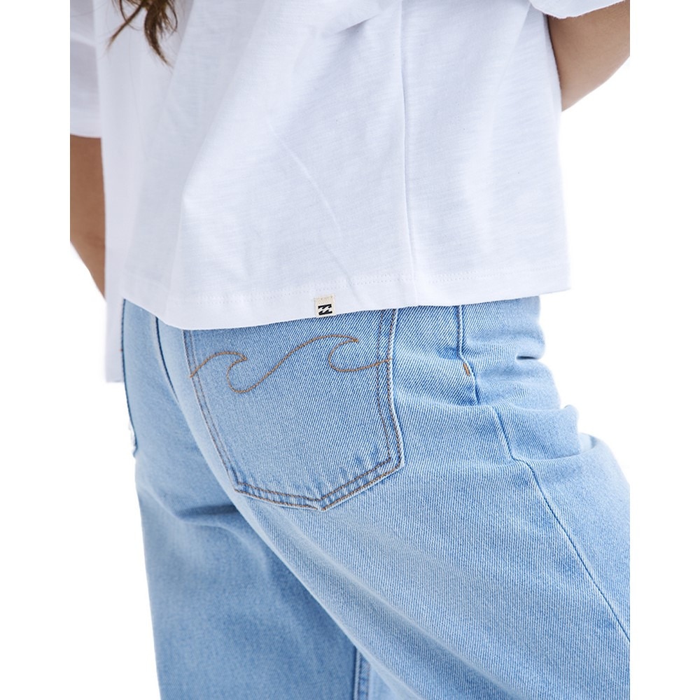 ビラボン（BILLABONG）（レディース）SURF WIDE クロップド半袖Tシャツ BF01C204 WHT