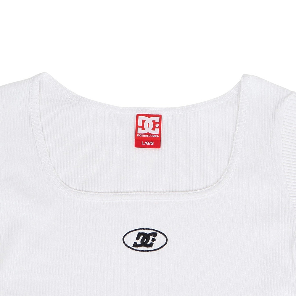 ディーシーシューズ（DC SHOES）（レディース）25 TELECO SQUARENECK 半袖Tシャツ 25SULST252306WHT