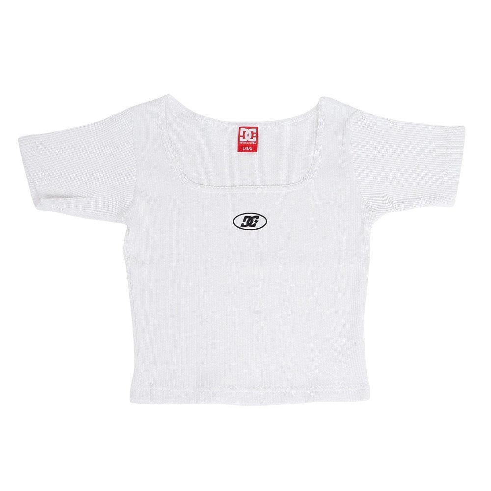 ディーシーシューズ（DC SHOES）（レディース）25 TELECO SQUARENECK 半袖Tシャツ 25SULST252306WHT