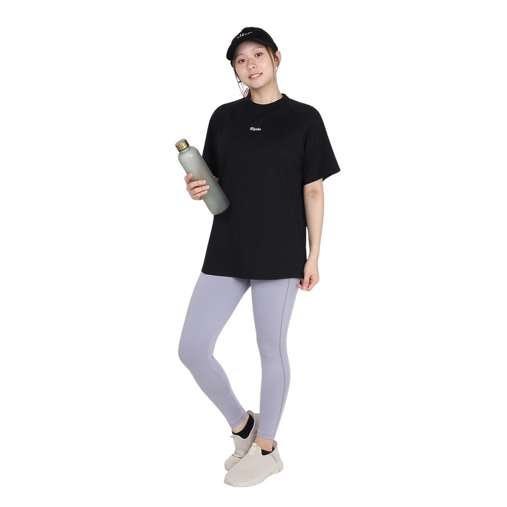 スライド（SLYDE）（レディース）ロゴ 半袖 ラグラン Tシャツ SL2025SSL-APP002BLK