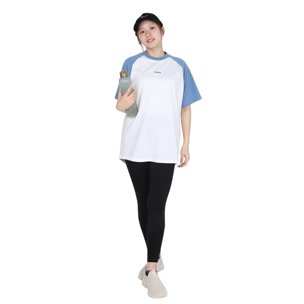 スライド（SLYDE）（レディース）ロゴ 半袖 ラグラン Tシャツ SL2025SSL-APP002BLU