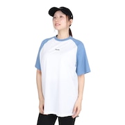 (レディース)ロゴ 半袖 ラグラン Tシャツ SL2025SSL-APP002BLU