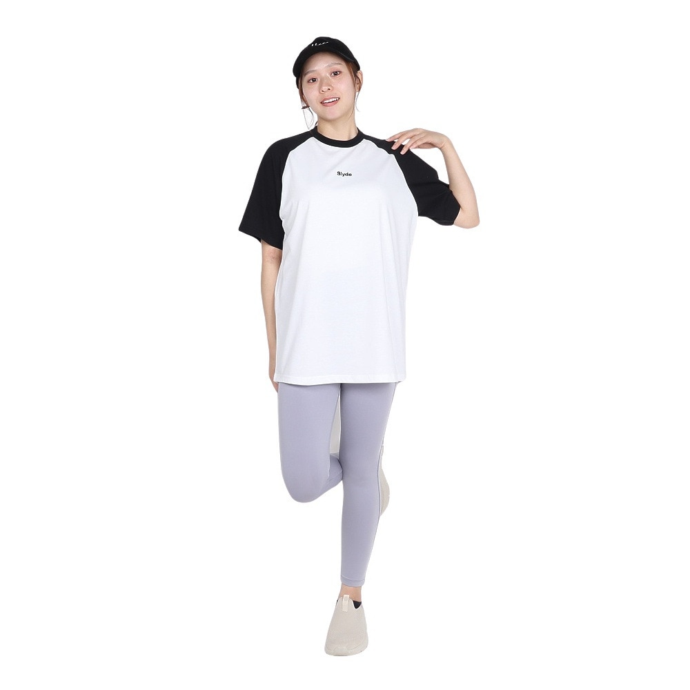 スライド（SLYDE）（レディース）ロゴ 半袖 ラグラン Tシャツ SL2025SSL-APP002WHT