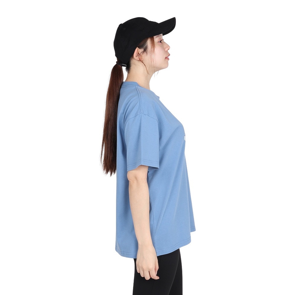スライド（SLYDE）（レディース）ロゴ 半袖 スリット Tシャツ SL2025SSL-APP003BLU