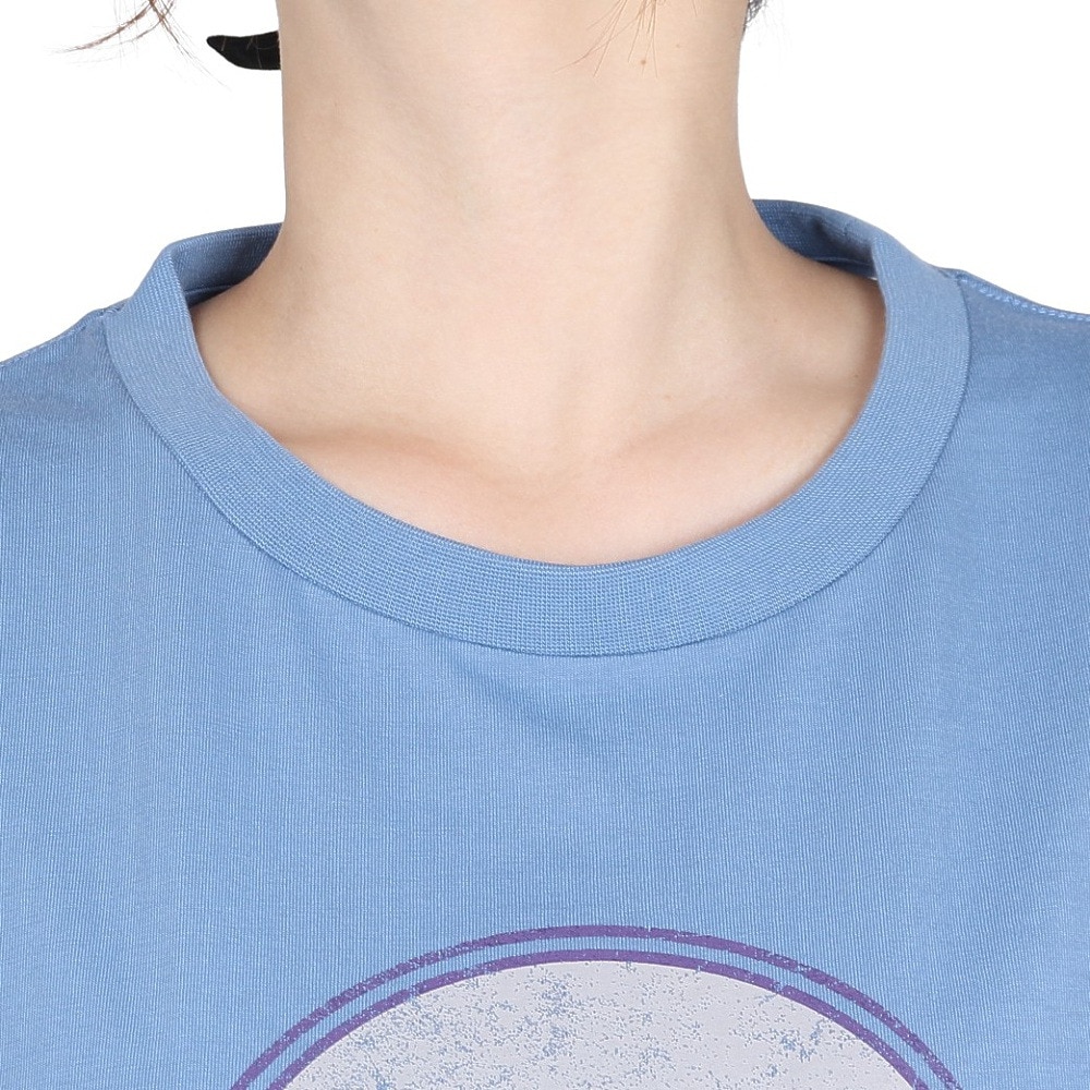 スライド（SLYDE）（レディース）ロゴ 半袖 スリット Tシャツ SL2025SSL-APP003BLU