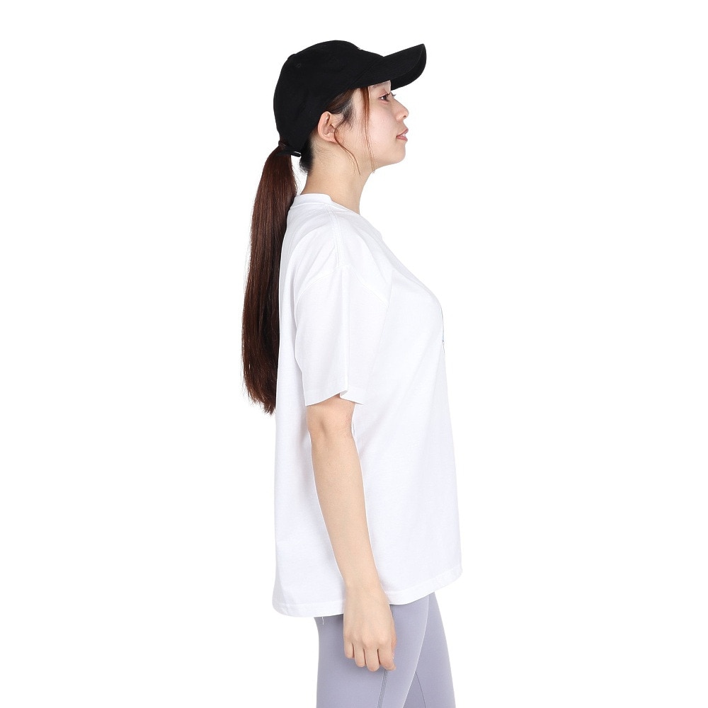スライド（SLYDE）（レディース）ロゴ 半袖 スリット Tシャツ SL2025SSL-APP003WHT