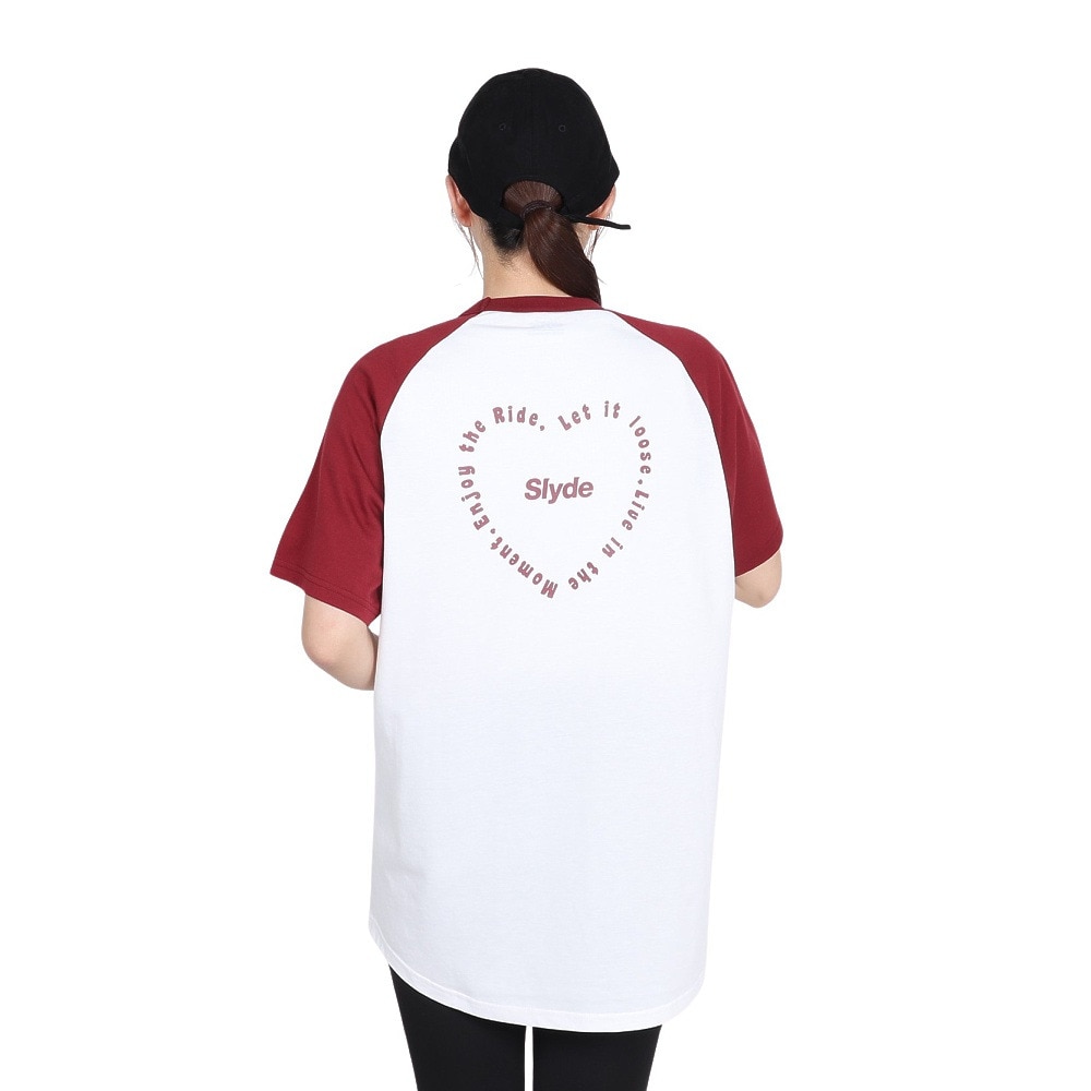 スライド（SLYDE）（レディース）ロゴ 半袖 ラグラン Tシャツ SL2025SSL-APP002WIN