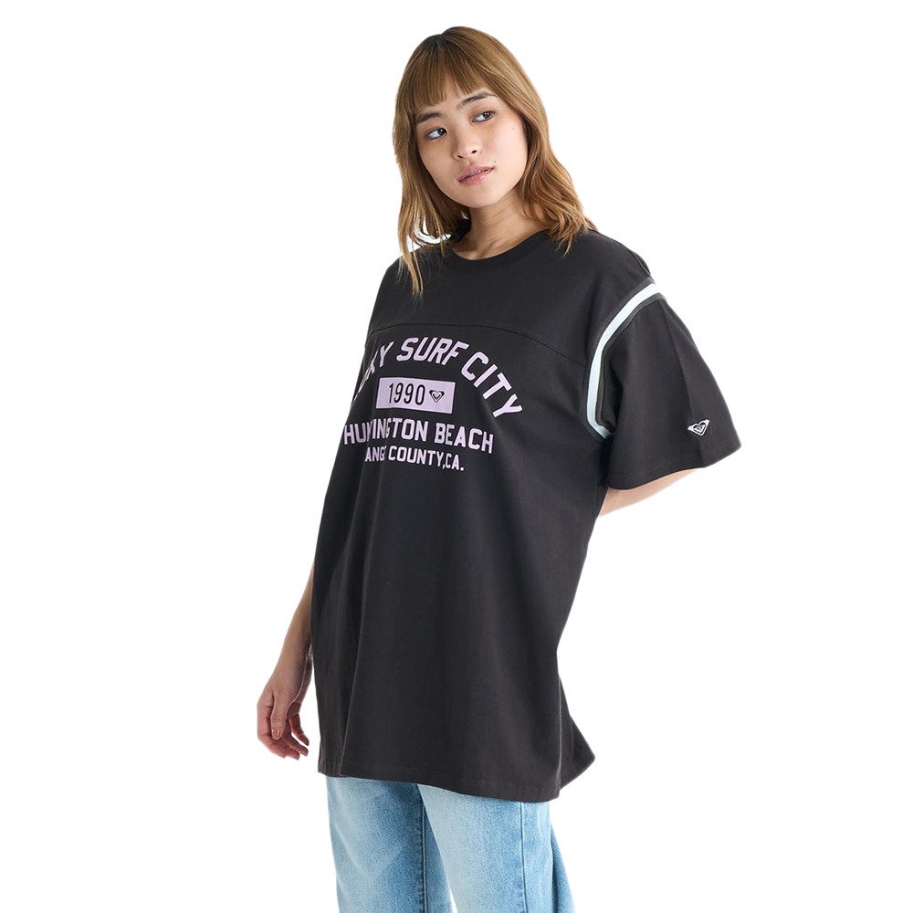 ロキシー（ROXY）（レディース）SURF CITY フロッキープリント 半袖T