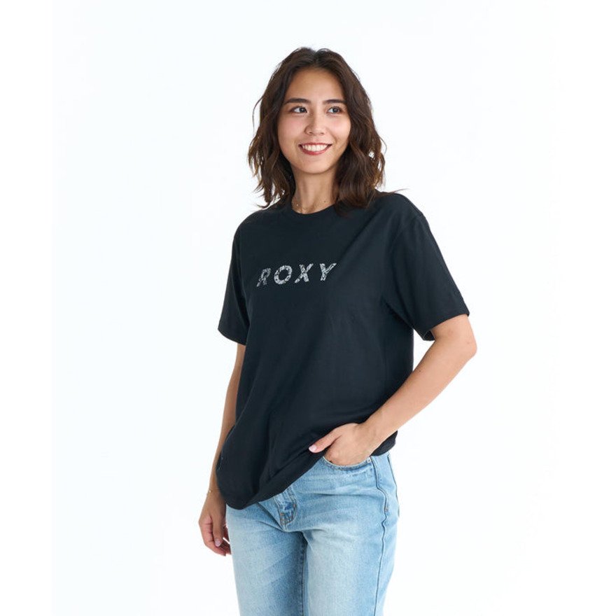ranor DRY WEAR ペイズリー柄 Tシャツ Sサイズ ロキシー（ROXY）（レディース）WILDSIDE PAISLEY ペイズリー柄ロゴ