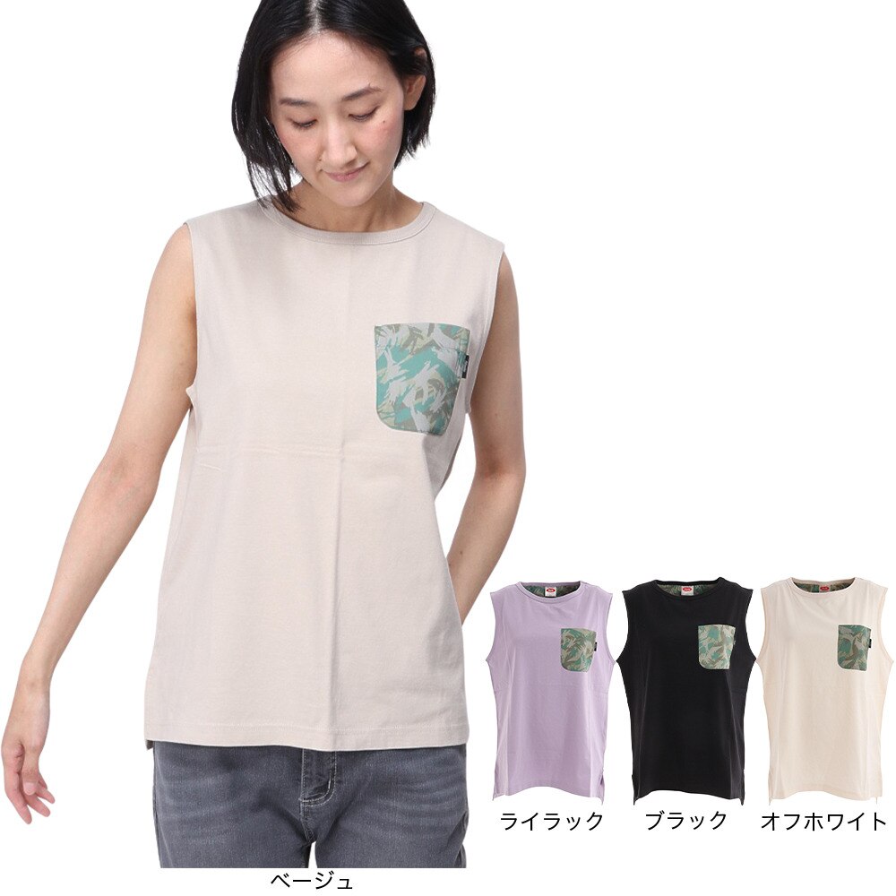 SLYDE（SLYDE）（レディース）ポケット付きノースリーブシャツ SLYL026-LIL