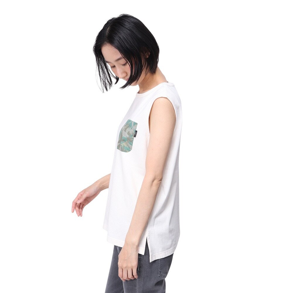 SLYDE（SLYDE）（レディース）ポケット付きノースリーブシャツ SLYL026-OWHT