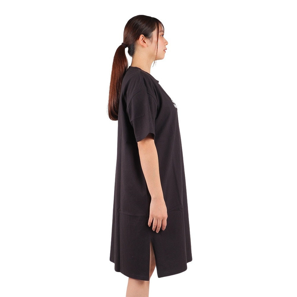 スライド（SLYDE）（レディース）半袖Tシャツ レディース ワンピース BACK LOGO SL2023SSL-APP001BLK