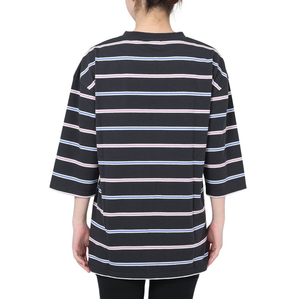 スライド（SLYDE）（レディース）半袖Tシャツ レディース ボーダー 3/4スリーブ SL2023SSL-APP003BLK
