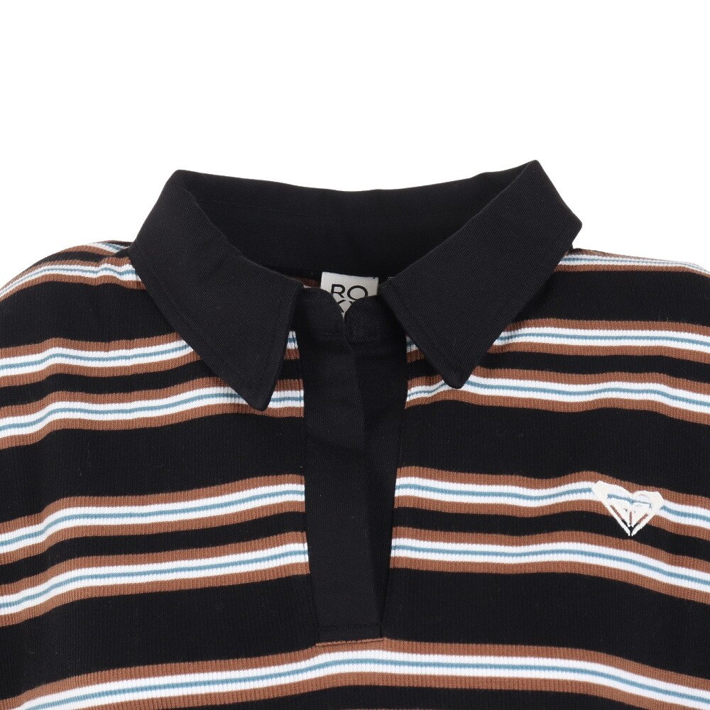 ロキシー（ROXY）（レディース）半袖ポロシャツ レディース SUNNY DAY POLO クロップド トップ RDK232032 BBO