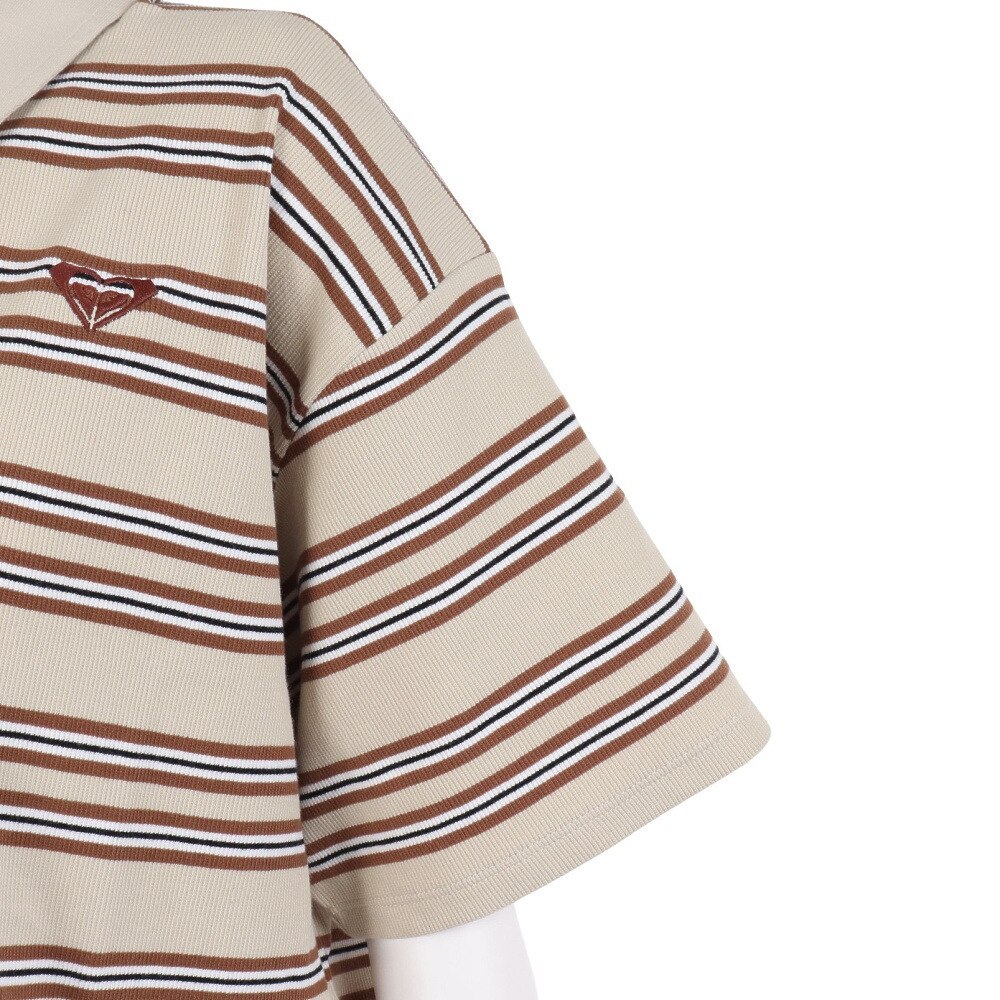 ロキシー（ROXY）（レディース）半袖ポロシャツ レディース SUNNY DAY POLO クロップド トップ RDK232032 GBO