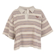 ロキシー（ROXY）（レディース）半袖ポロシャツ レディース SUNNY DAY POLO クロップド トップ RDK232032 GBO