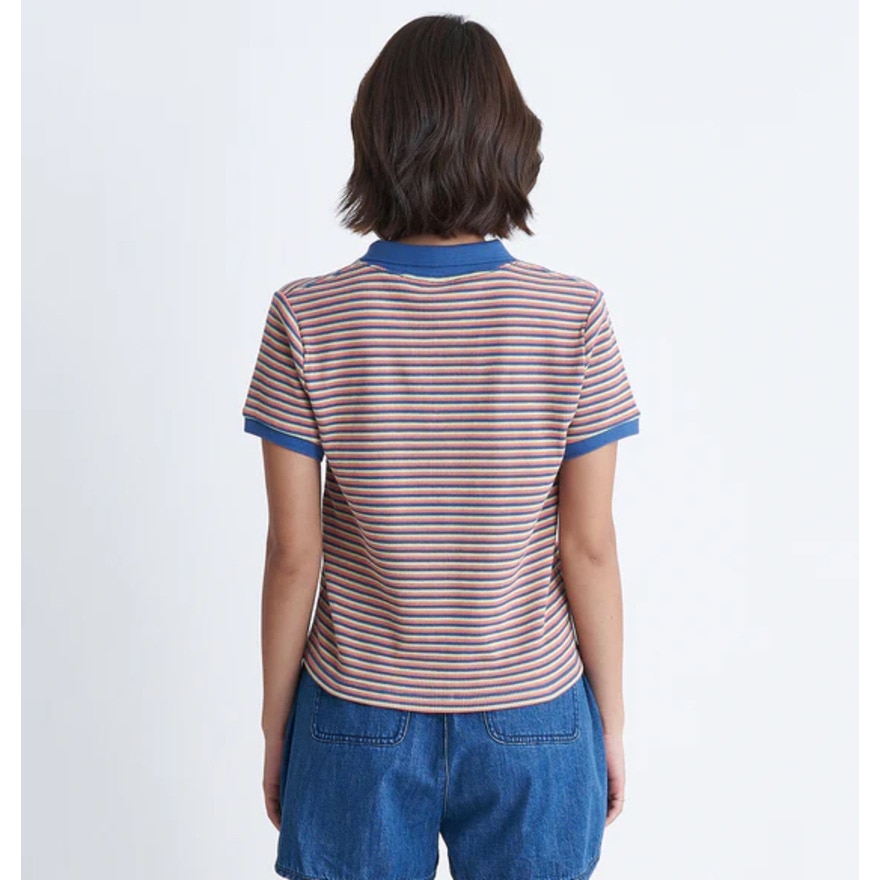 ロキシー（ROXY）（レディース）ワンポントロゴ スキッパー OCEANO 半袖 ポロシャツ 24SURDK242026MUL