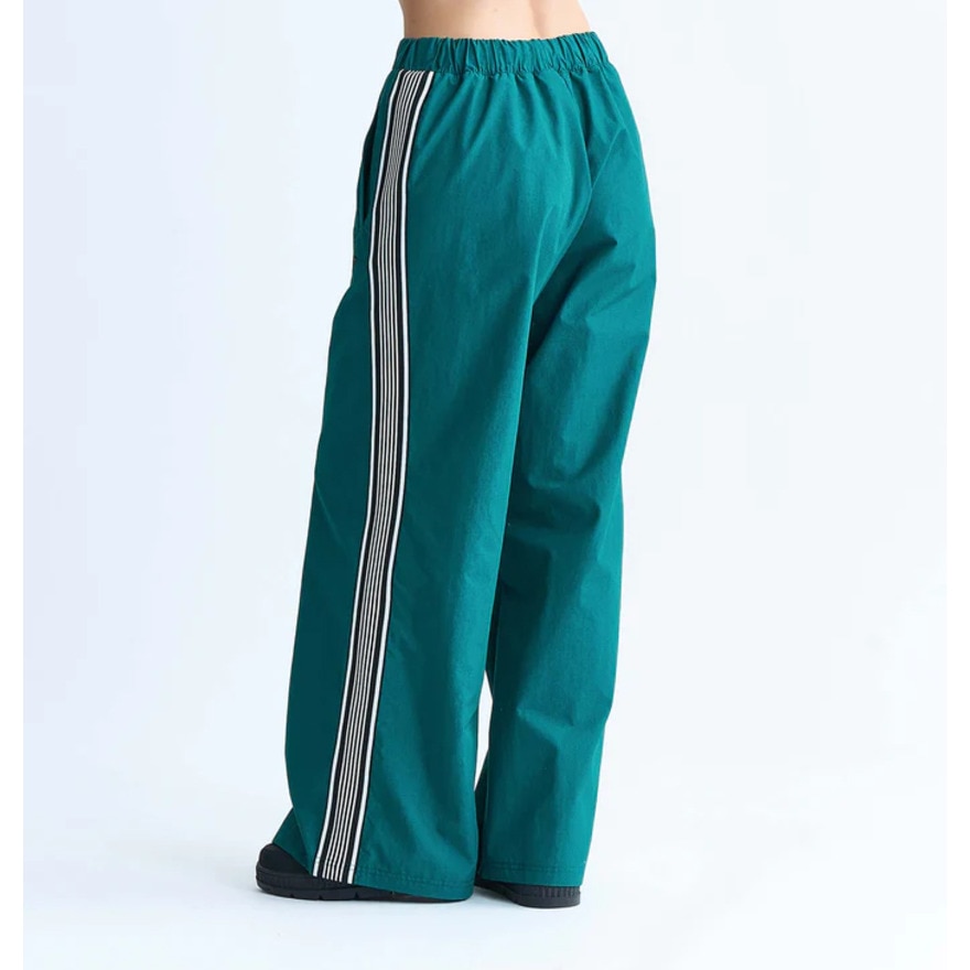 ロキシー（ROXY）（レディース）LIFE STRIPE トラックパンツ ワイドシルエット 24FWRPT244008GRN