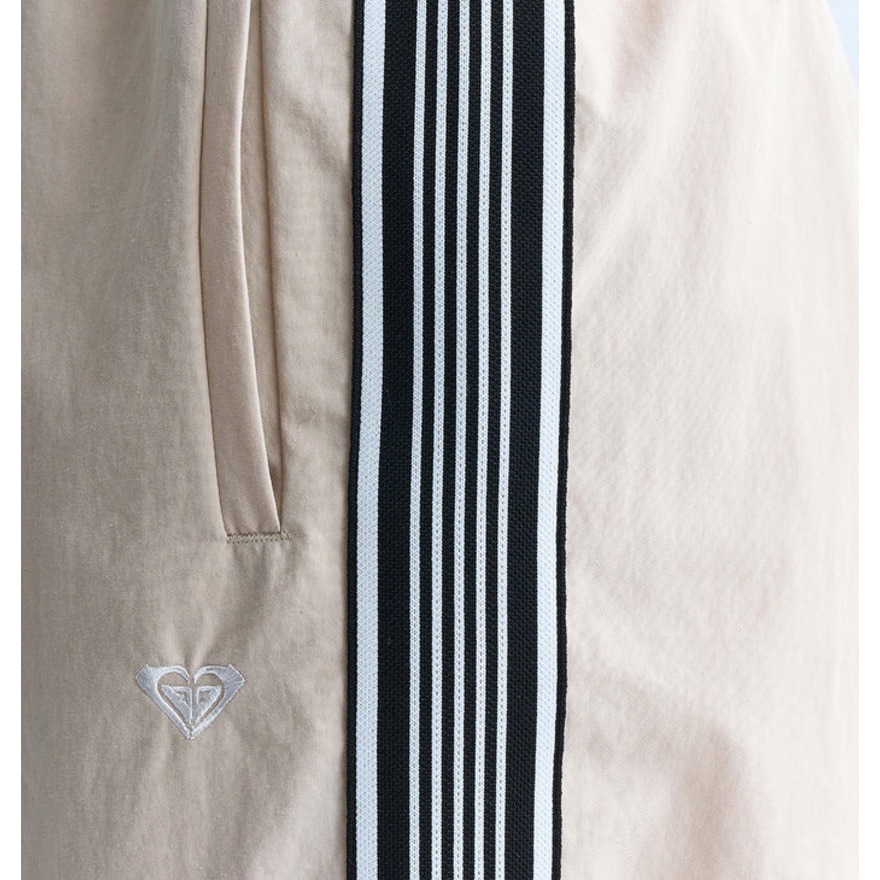ロキシー（ROXY）（レディース）LIFE STRIPE トラックパンツ ワイドシルエット 24FWRPT244008NAT