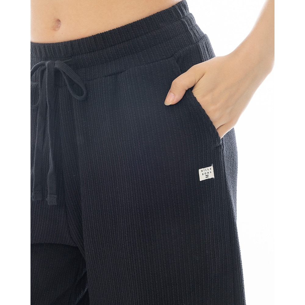 ビラボン（BILLABONG）（レディース）リブ ロングパンツ BF013709 BLK