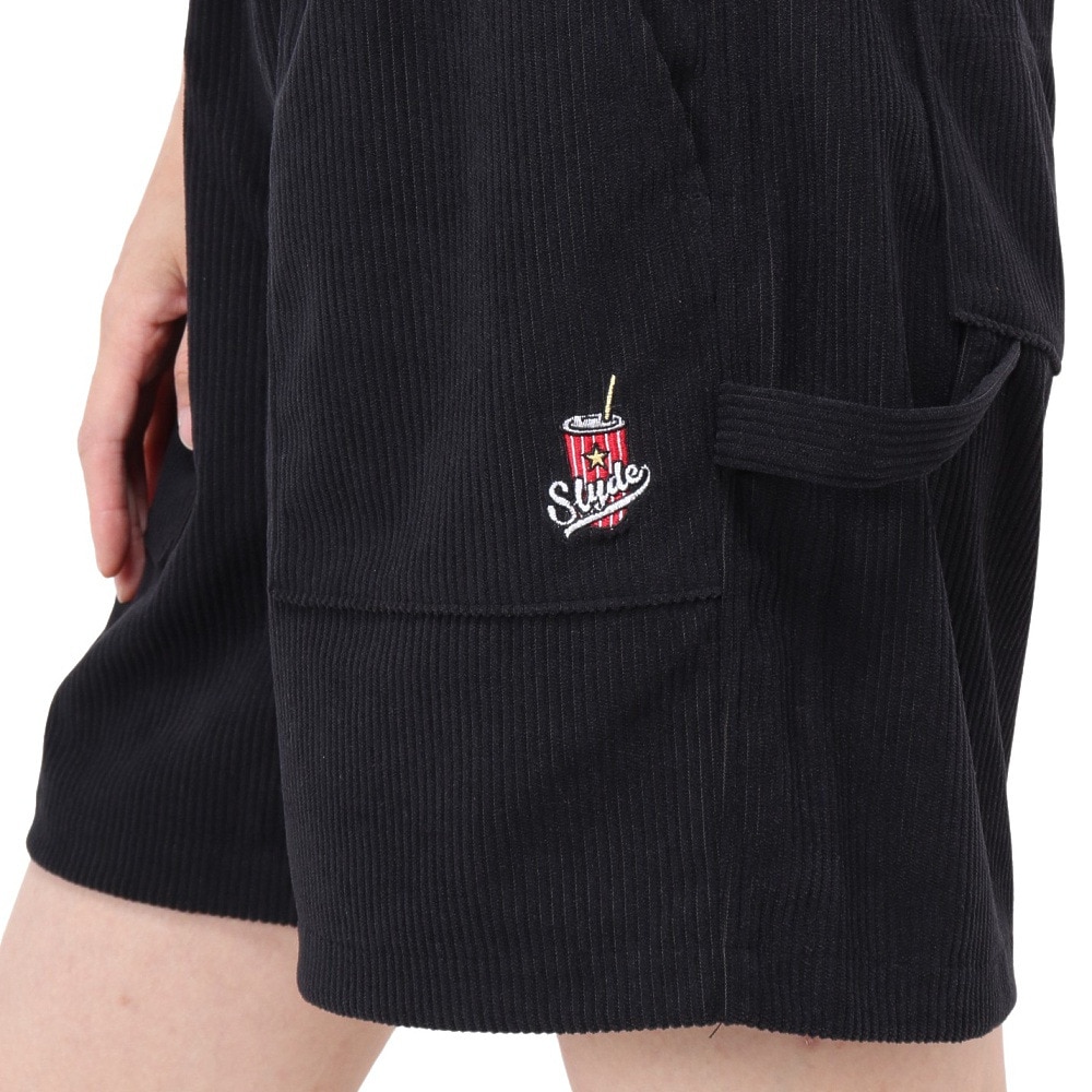 スライド（SLYDE）（レディース）CORD ショート パンツ SL24SSL-APP010-BLK