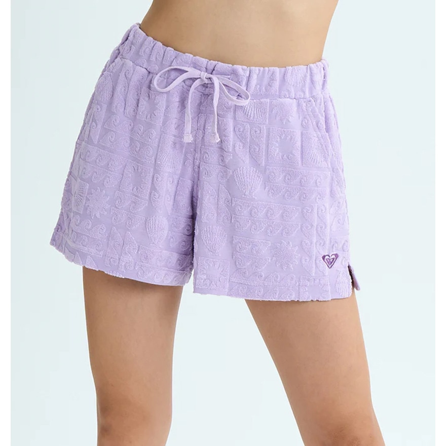 ロキシー（ROXY）（レディース）ショートパンツ パイル生地 SUNBATHING SHORTS 25SURPT252035LAV