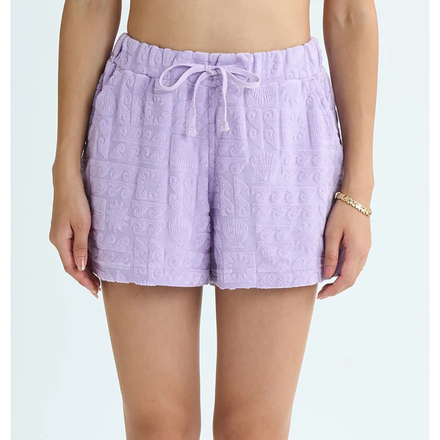 ロキシー（ROXY）（レディース）ショートパンツ パイル生地 SUNBATHING SHORTS 25SURPT252035LAV