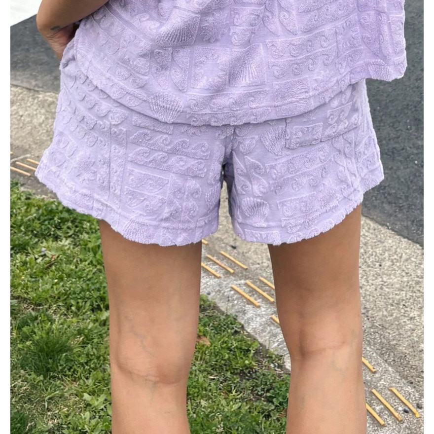 ロキシー（ROXY）（レディース）ショートパンツ パイル生地 SUNBATHING SHORTS 25SURPT252035LAV