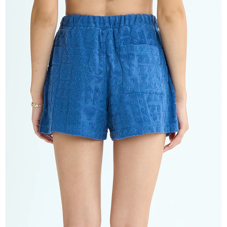 ロキシー（ROXY）（レディース）ショートパンツ パイル生地 SUNBATHING SHORTS 25SURPT252035NVY