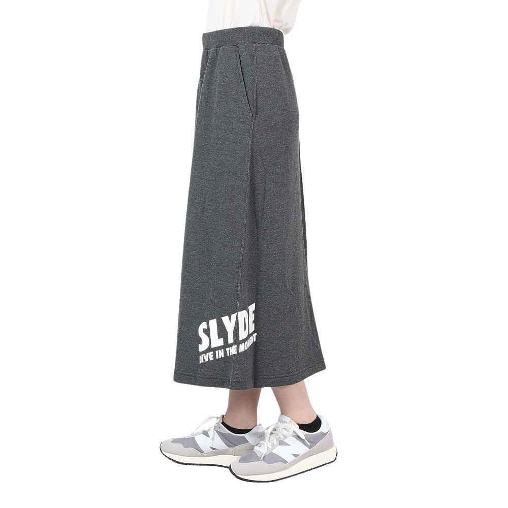 SLYDE（SLYDE）（レディース）ロゴ スウェット ロングスカート 22SSSLYL033-DGRY