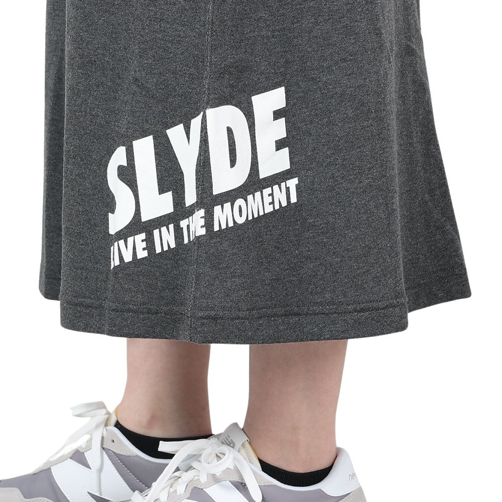 スライド（SLYDE）（レディース）ロゴ スウェット ロングスカート 22SSSLYL033-DGRY