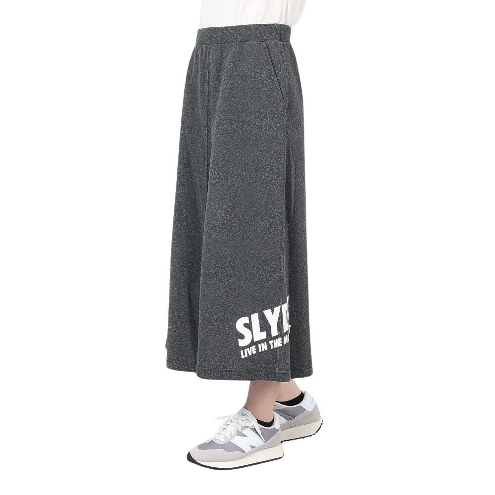 SLYDE（SLYDE）（レディース）ロゴ スウェット ロングスカート 22SSSLYL033-DGRY