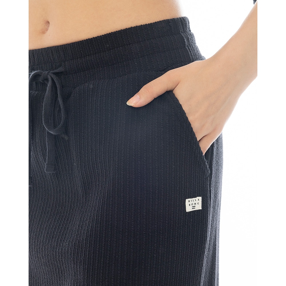 ビラボン（BILLABONG）（レディース）JACQUARD リブ ロングスカ―ト BF013605 BLK
