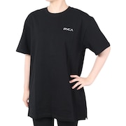 ルーカ（RVCA）（レディース）ワンピース レディース BACK LINE TEE  BD043424 BLK