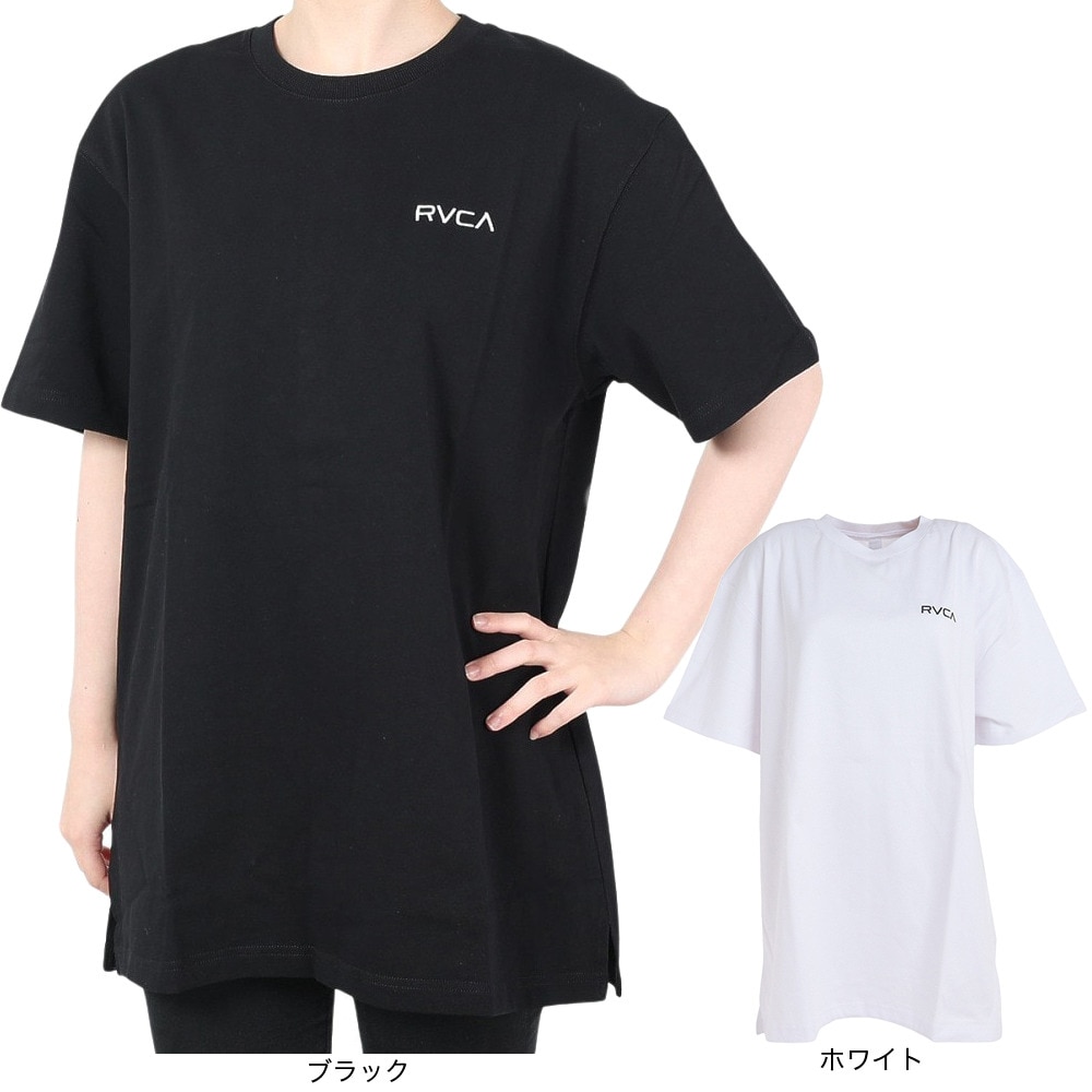 ルーカ（RVCA）（レディース）ワンピース レディース BACK LINE TEE  BD043424 BLK