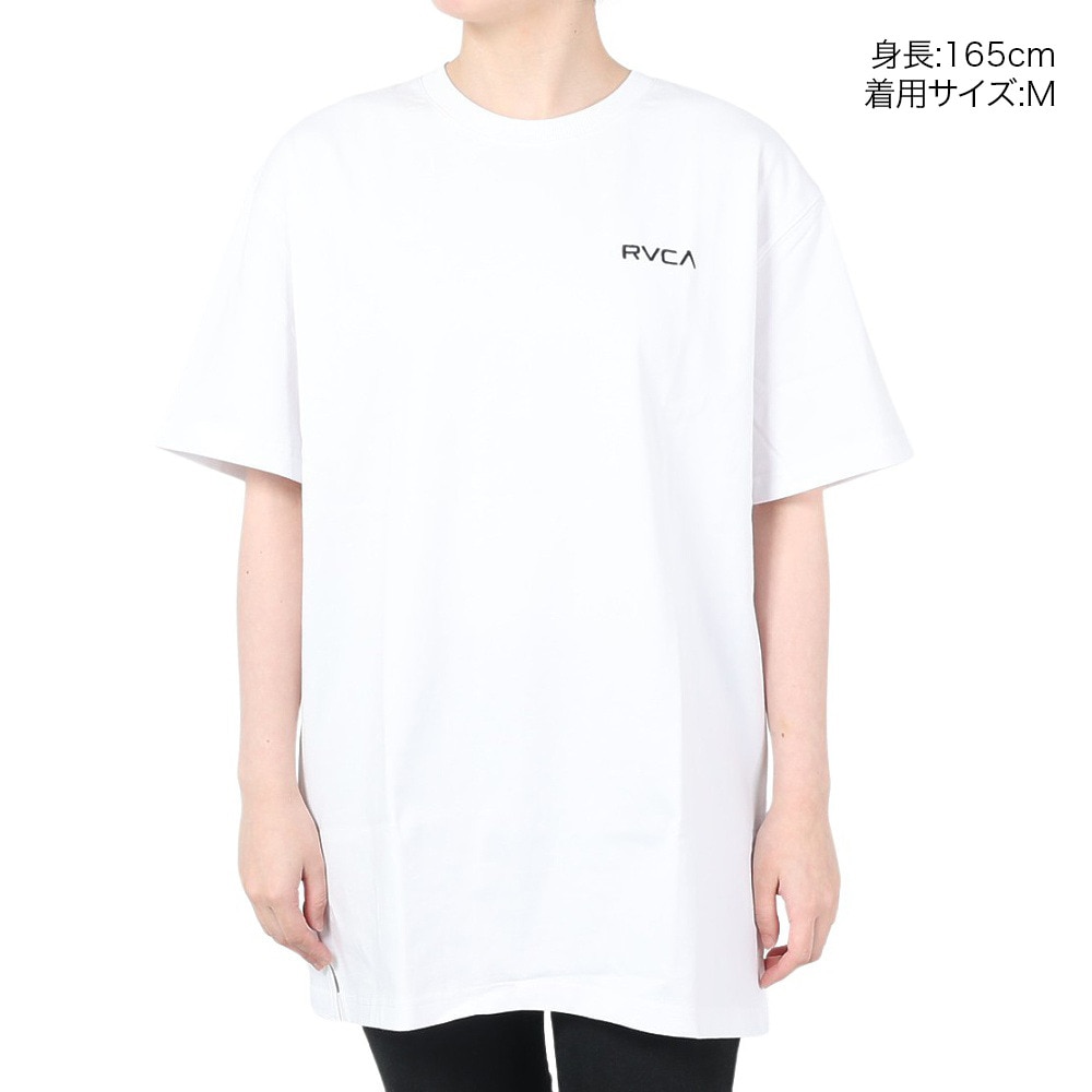 ルーカ（RVCA）（レディース）ワンピース レディース BACK LINE TEE  BD043424 WHT