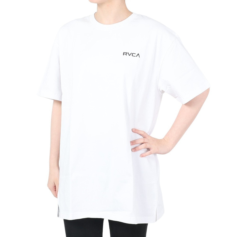 ルーカ（RVCA）（レディース）ワンピース レディース BACK LINE TEE  BD043424 WHT