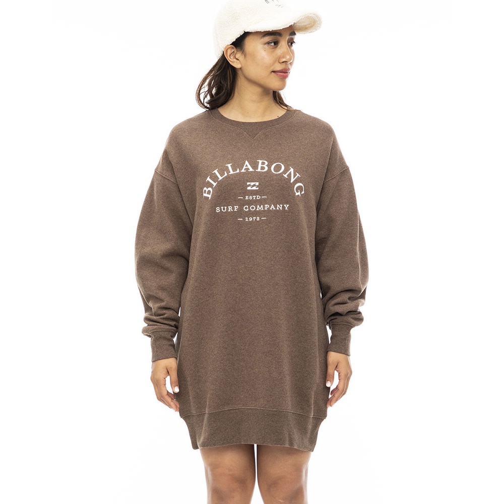 ビラボン（BILLABONG）（レディース）COLLEGE LOGO スウェットワンピース BD014363 CRK0