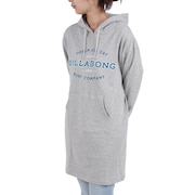 ビラボン（BILLABONG）（レディース）長袖パーカーワンピース BD014369 GRH