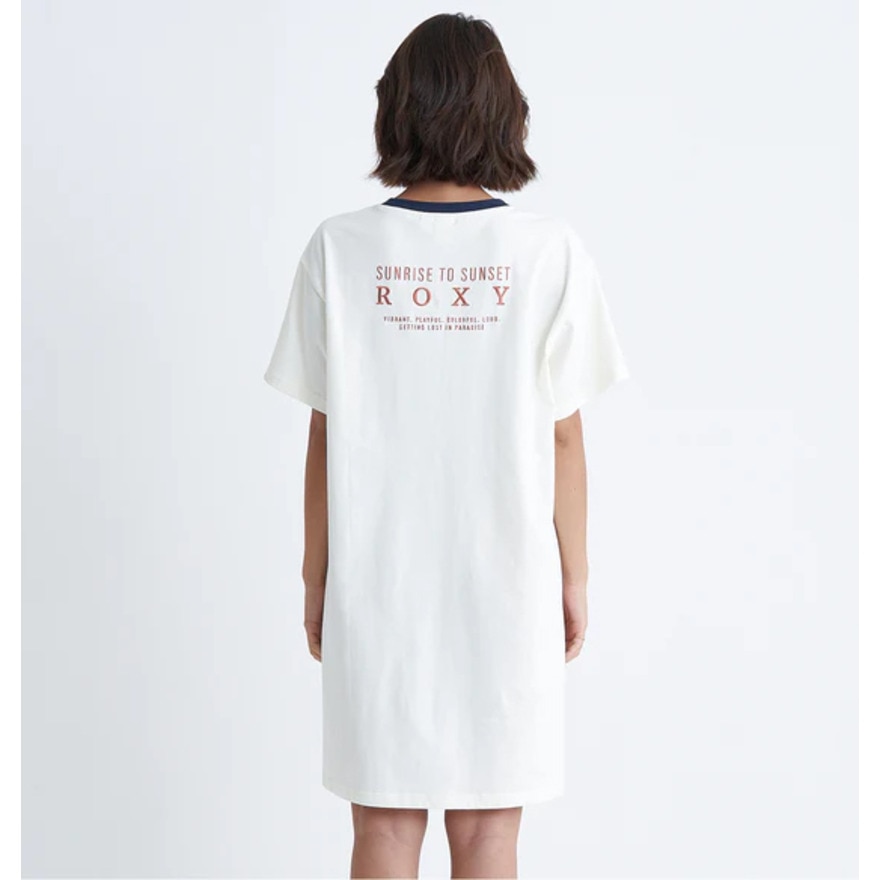 ロキシー（ROXY）（レディース）GETTING LOST IN PARADISE ロゴバックプリント ひざ丈ワンピース 24SURDR242022OWT