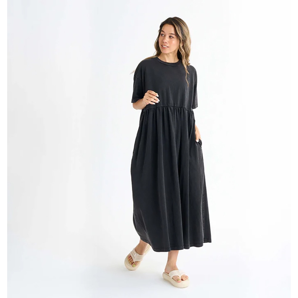 ロキシー（ROXY）（レディース）ESSENCE OF LIFE オーバーサイズロングワンピース 25SPRDR251092BBK