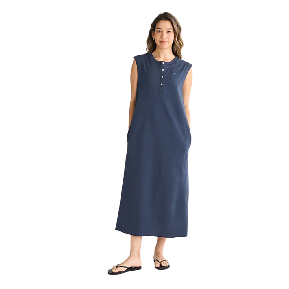 ロキシー（ROXY）（レディース）CHERISH AND RELISH ノースリーブロングワンピース 25SPRDR251093NVY